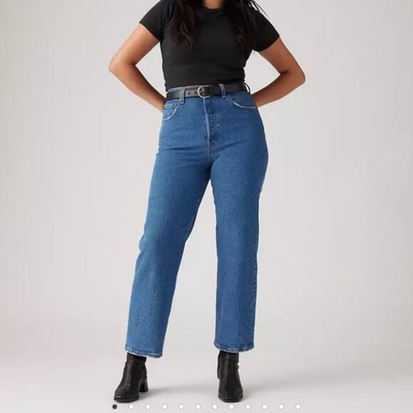 Levi's Ribcage Straight Ankle Jeans, Size 30 - Picture 1 of 4